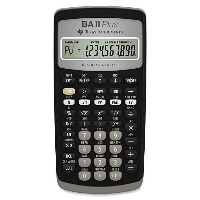 Jual Calculator Original Texas Instruments Ba Ii Plus Financial Kalkulator  Indonesia|Shopee Indonesia