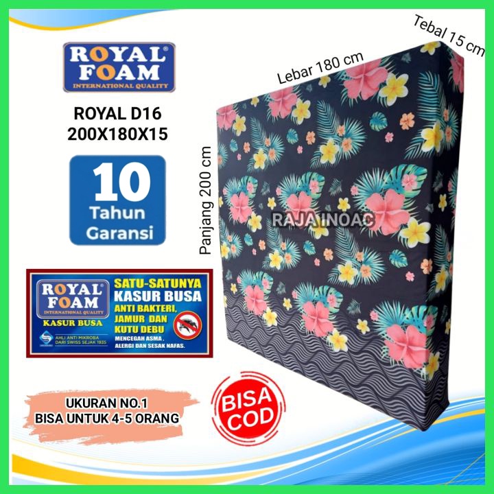 [200x180x15] Kasur Busa Royal No 1 Tebal 15 cm / Kasur Royal Foam Bergaransi / Kasur Murah Royal