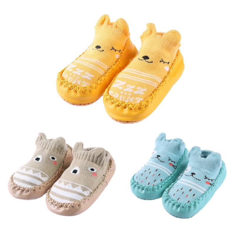 Sepatu Anak Bayi - Baby Prewalker Shoes Socks Anti Slip Kaos Kaki Anak Bayi Motif Cute Import Murah