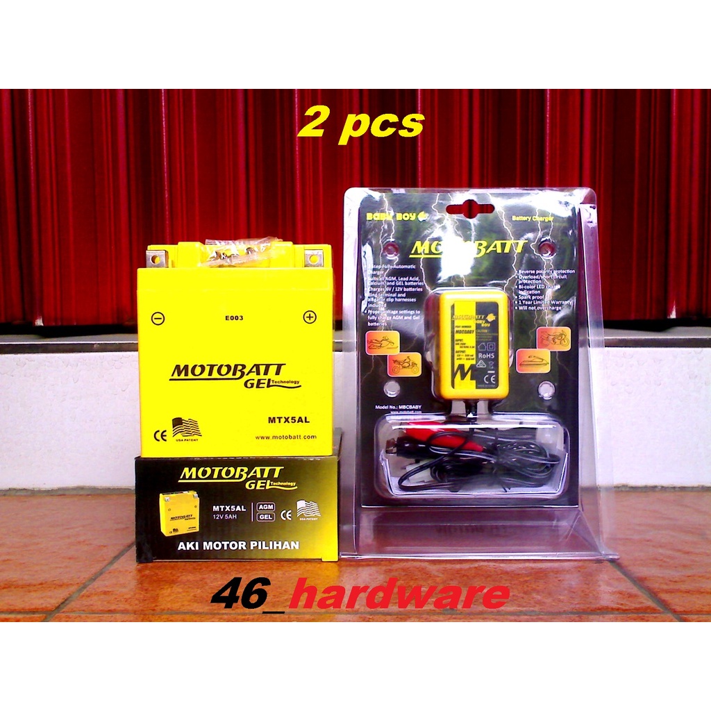 AKI MOTOBATT MTX5AL 12V5Ah MOTOBATT BABY BOY JUPITER VESPA MIO KLX 150 - 46_hardware