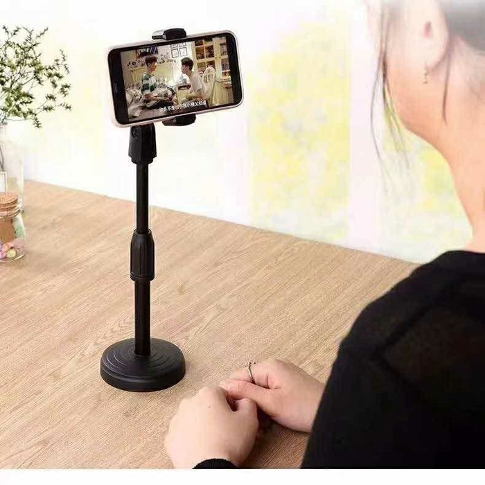 MICROPHONE STANDS LIVE BRODCAST UNIVERSAL ALL TIPE HP FOR ZOOM MEETING