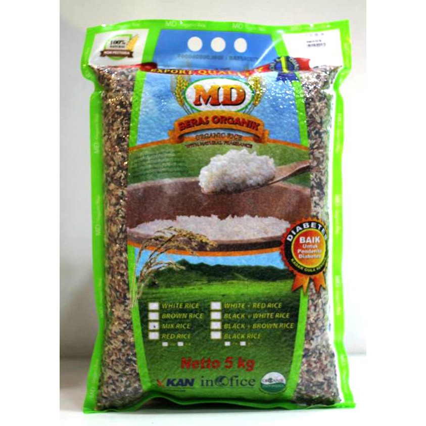 

MD Beras Campur Organik / MD Organic Mix All 5kg