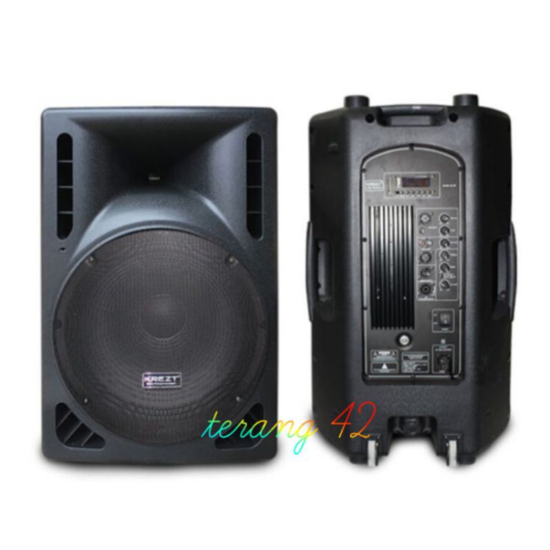 KREZT aktif speaker KS-1530A bluetooth speaker aktif 15 inch