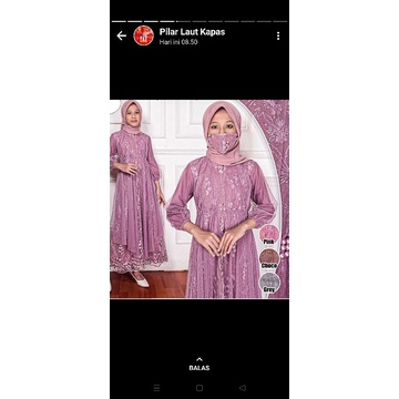 Gamis Anak Brukat Tile