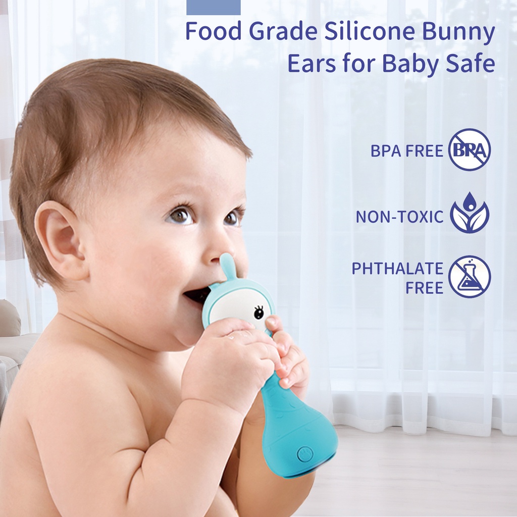 Alilo Smarty Rattle Bunny / Rattle Bayi / Lagu Anak / Lullaby / Teether / Mainan Edukasi /  BPA Free