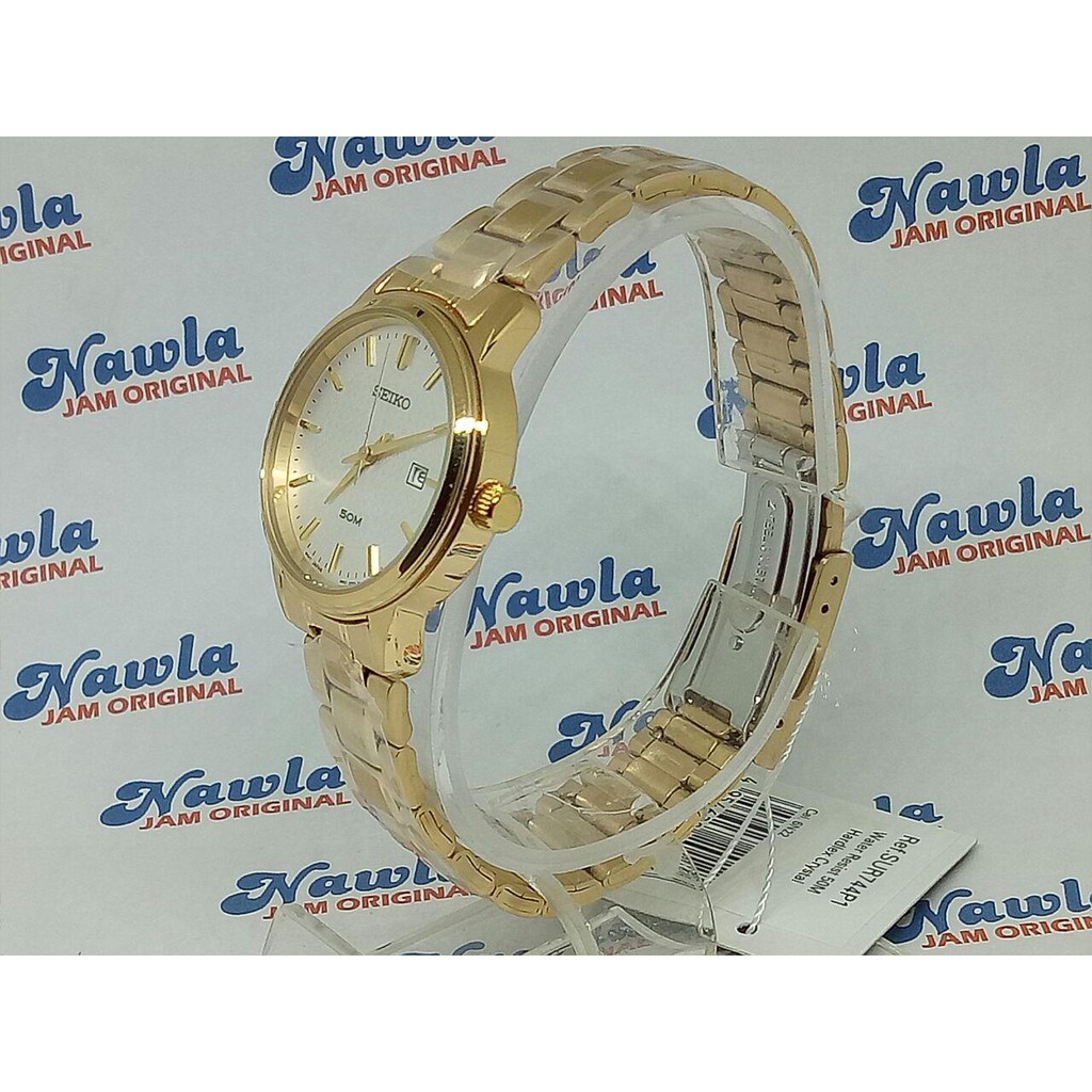 Seiko Ladies SUR744P1 Gold Plated Stainless | Jam Wanita SUR744