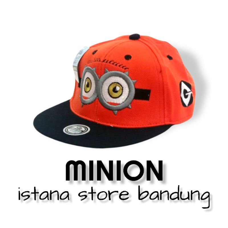 Topi Anak Minion Snapback Anak Motif Bordir Minions fashion anak laki laki