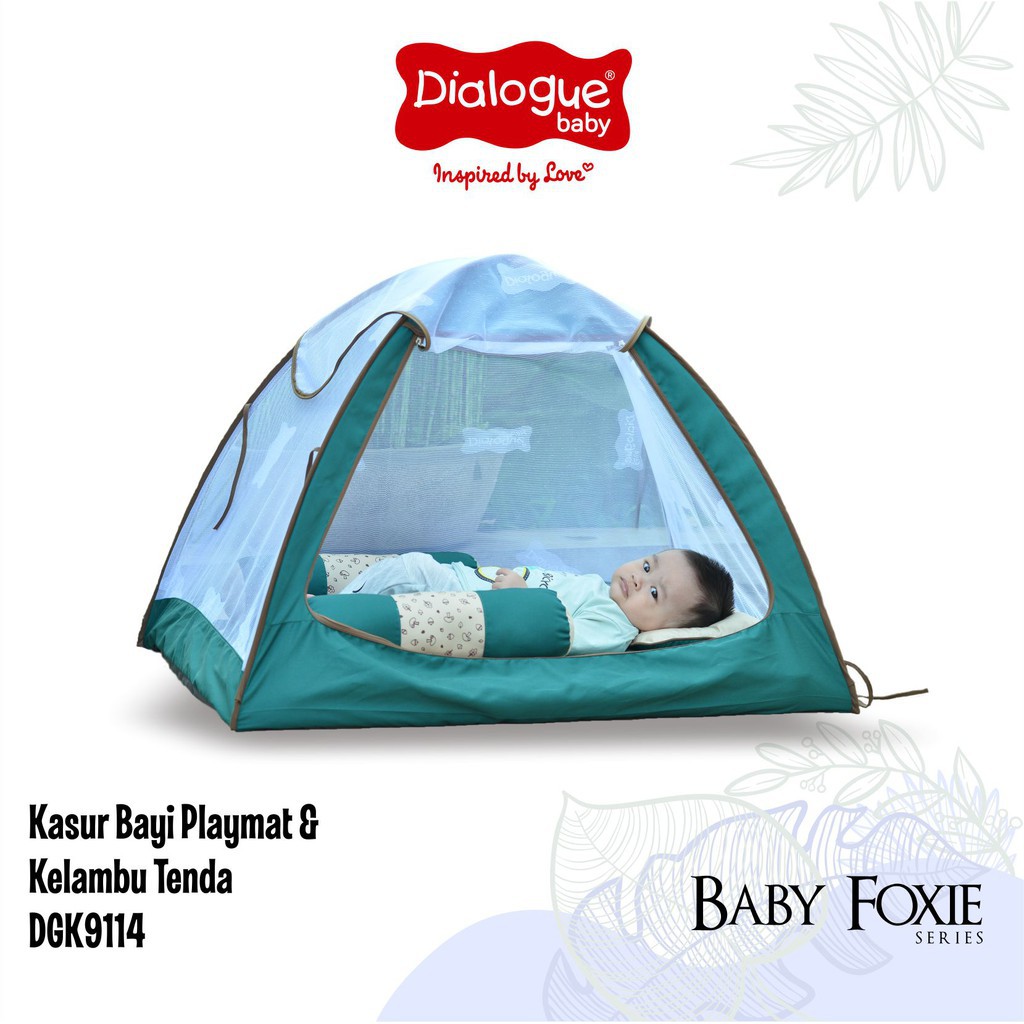 DIALOGUE Kasur Bayi Playmat & Kelambu Tenda Baby [ FOXIE Series DGK 9114 ] .-2