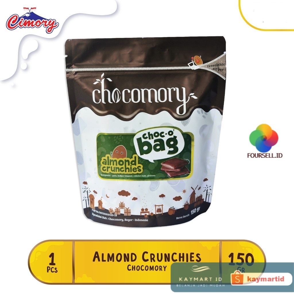 

Chocomory - Choco Bag Almond Crunchies 150gr Cokelat Almond