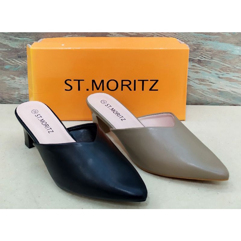 Sepatu Slop Hak ST.MORITZ