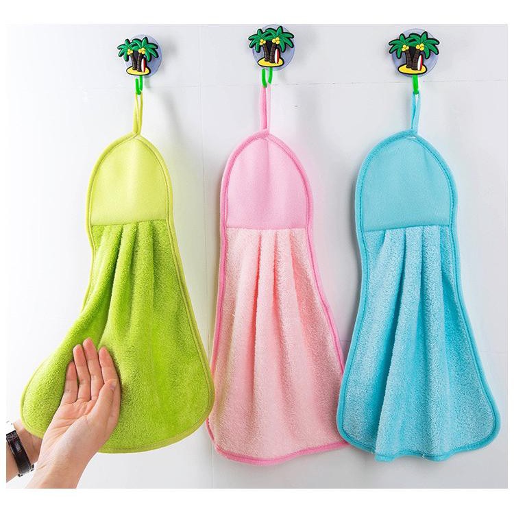 INFY - Kain Lap Tangan Microfiber Polos Hand Towel Gantung Dapur Handuk Kitchen Import Murah R048