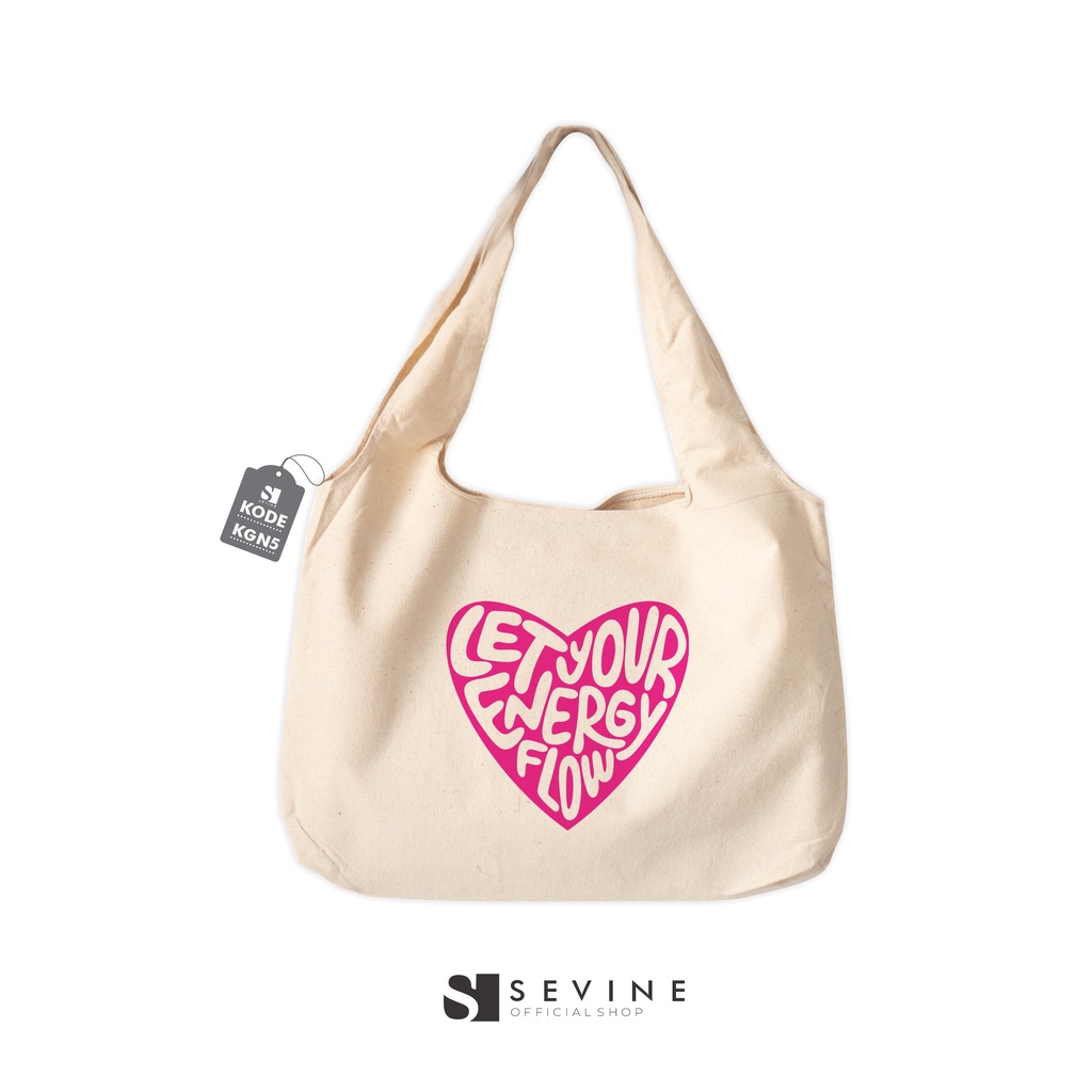 Sevine Totebag Kanvas Bonnie Tas Wanita Tote bag Kuliah Laptop Quotes Vintage Danish Pastel Groovy Retro Y2K Aesthetic - KGN