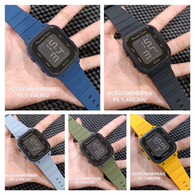 Jam Tangan Alexandre Christie AC 9357 9349 Digital Original