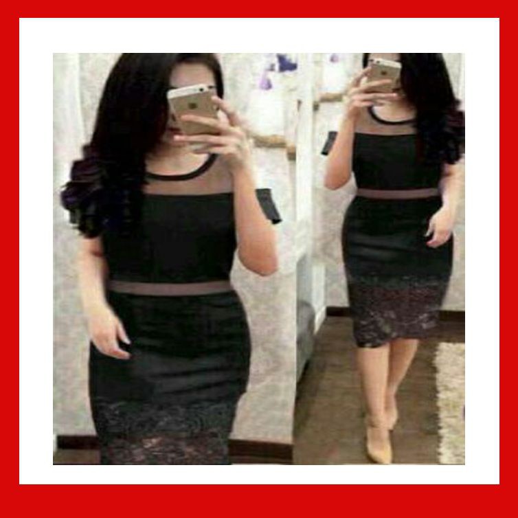 Dress Dress Vonny Tile Black Terbaru