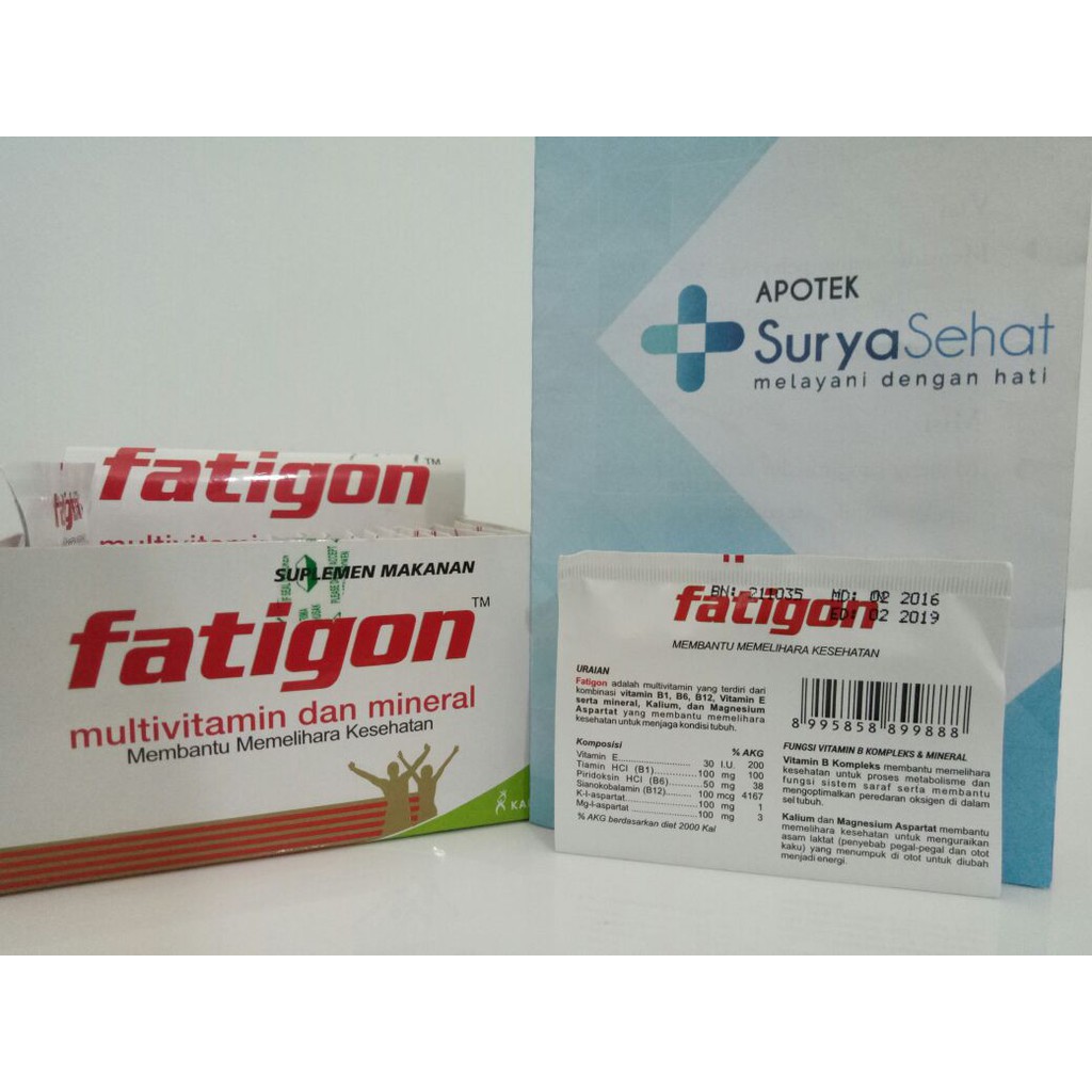 FATIGON (Dapat 5 Strip) menghilangkan capek