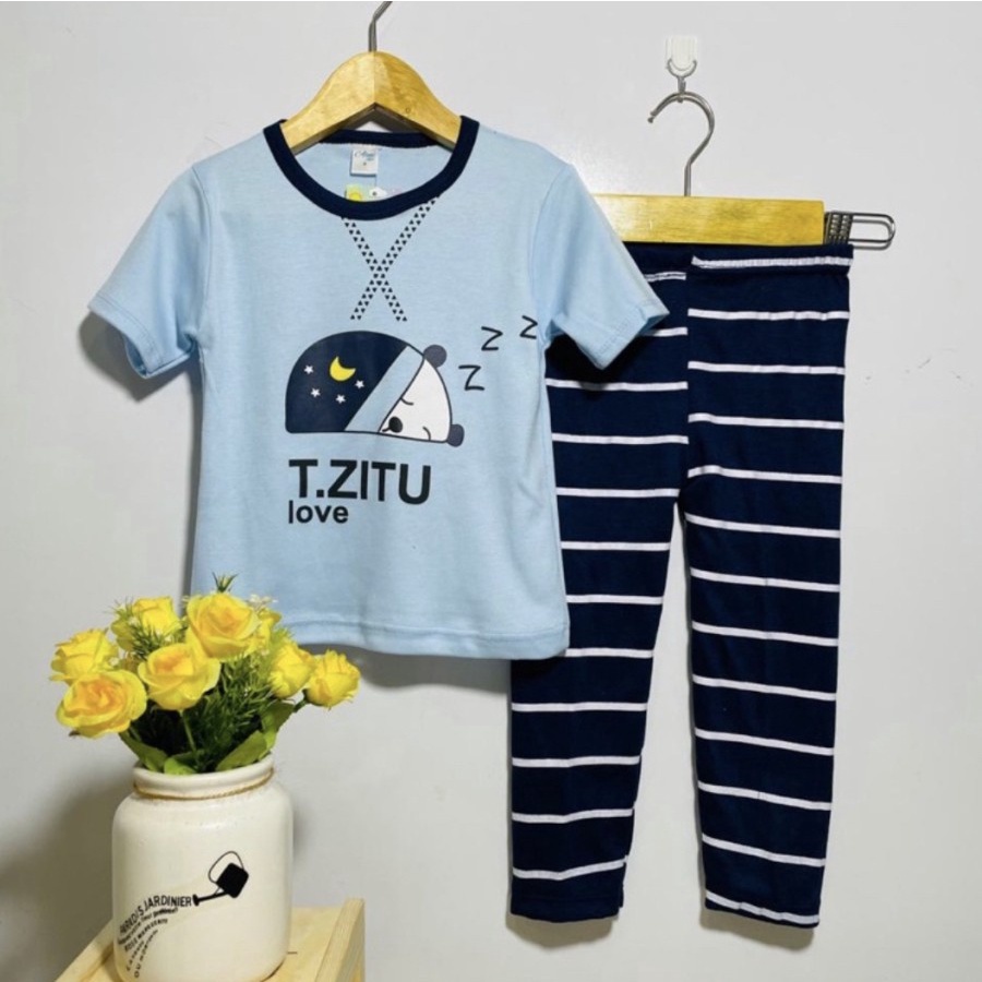 BAJU PIYAMA ANAK BALITA 2-10THN SET CELANA PANJANG KAOS IMPORT NEW