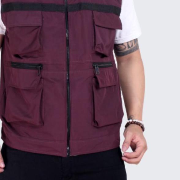 ➧ Rompi Parasut Pria Rompi Tebal Bolak Balik ➻