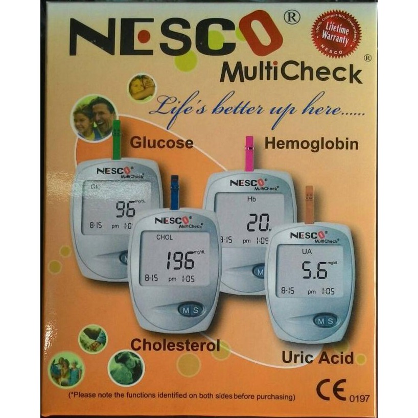 Alat Cek Darah NESCO Multi Check 3 in 1 (GCU) | Shopee Indonesia