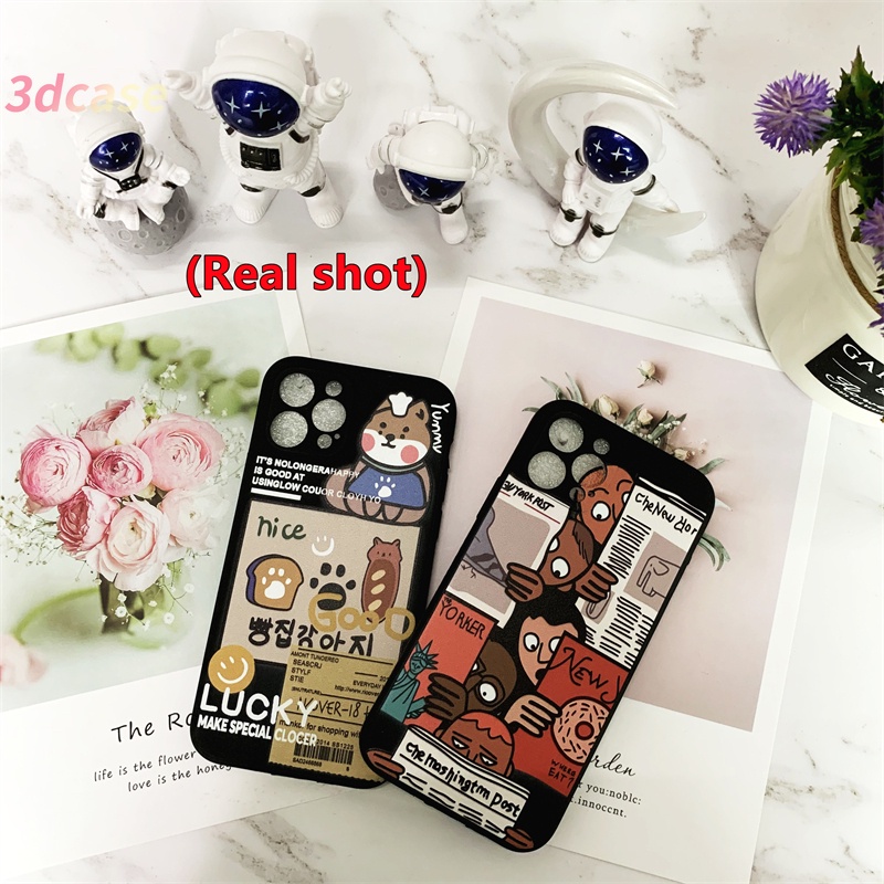 Casing VIVO Y21S Y20S Y12S Y12i Y12 Y20 Y91C Y21 2021 Y30 Y91 Y30i Y15S Y15A Y10 Y21T Y93 Y95 Y15 Y17 Y53 Y50 Y53S Y51 2020 Y51A Y33S Y1S Y11 Y31 Y20i Y91i Y90 Y51S Y12A A54 A15 A16 5 5i C3 C25 C12 Interesting Retro Newspaper Soft TPU Case Cover