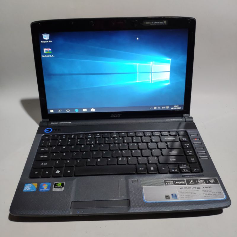 laptop gaming acer aspire 4740G - vga Nvidia GeForce - core i5 - ram 8gb - ssd 256gb