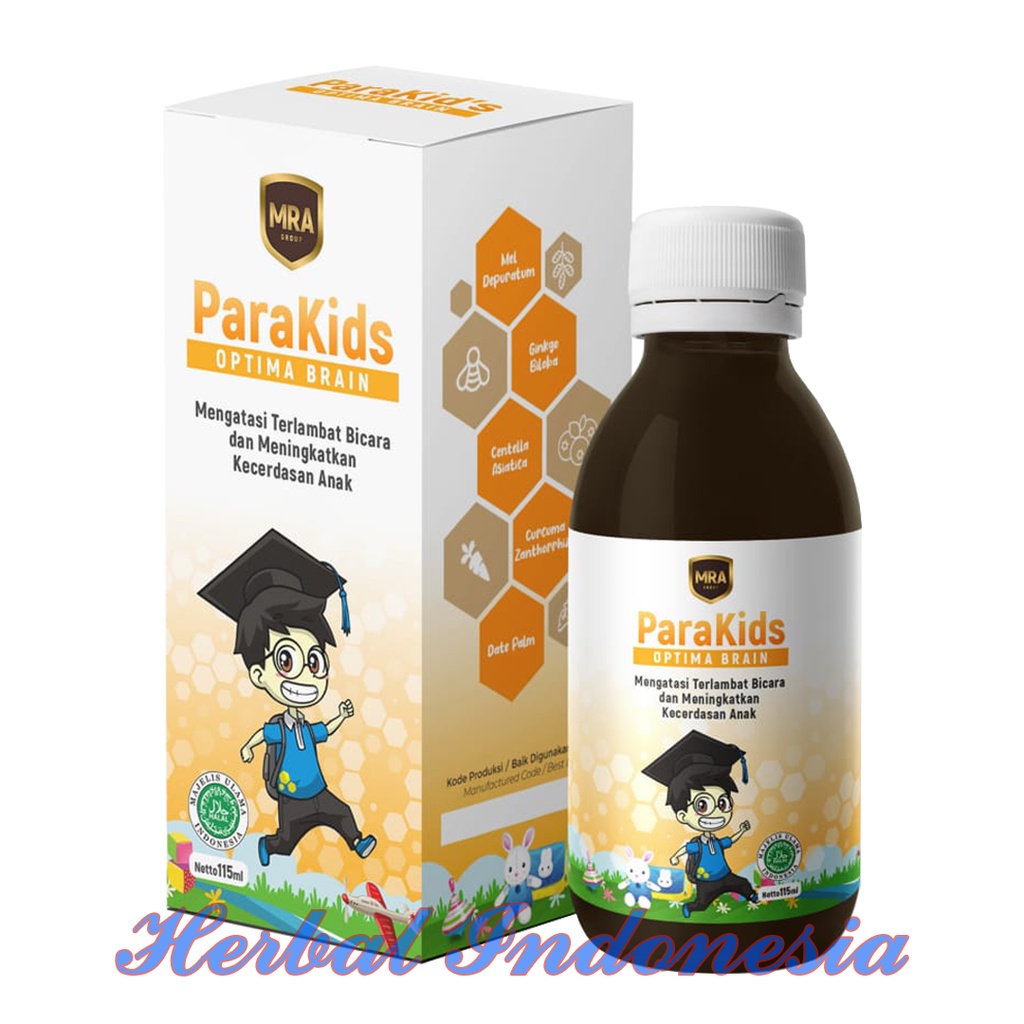 Madu ParaKids Optima Brain Natural Herb Isi 115ml - Atasi Anak Terlambat Bicara dan Menignkatkan Kecerdasan Anak