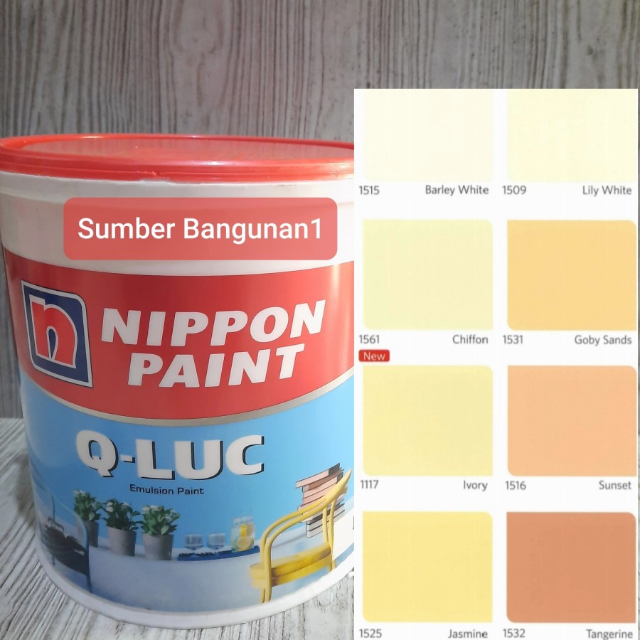 Cat tembok QLUC NIPPON PAINT 4.5kg interior cream dinding dalam rumah Q-LUC