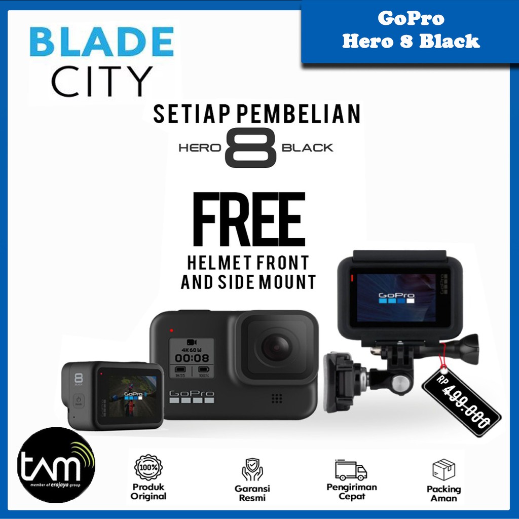 Gopro Hero 8 Black Original Action Camera Garansi Resmi TAM 1 Tahun