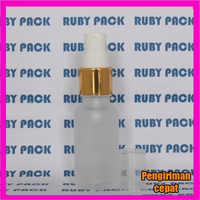 Botol plastik Spray 20ml Kaca Emas Frosted