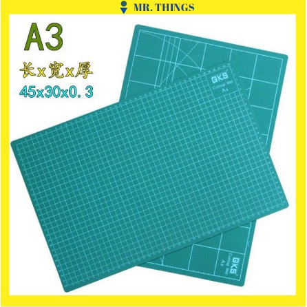 

(COD) Cutting Mat A3 / Alas Potong Kertas Cutter / 45 x 30cm / Alat Kerajinan Tangan - Warna Hijau