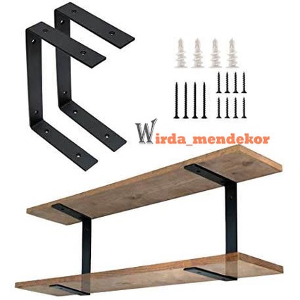 Rak 2susun Jati Belanda Rak Dapur Dinding 2susun 100x20 Rak Besi Kayu Buku Kamar Mandi Piring Kosmet