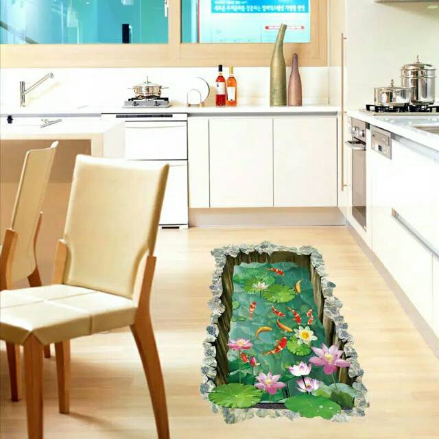 WALLSTICKER Sticker lantai 3D Floor Sticker