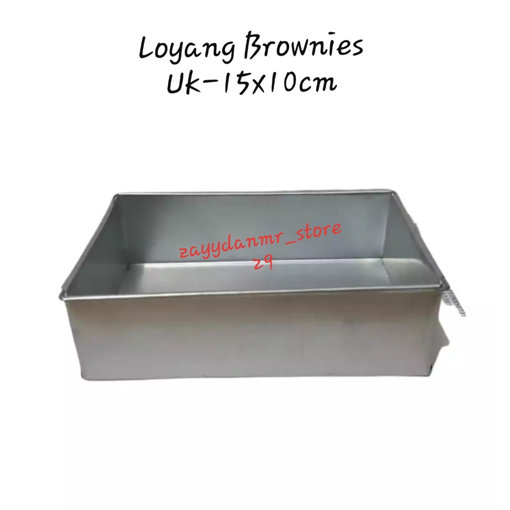 1pcs loyang brownies mini ukuran 15x10 Cetakan kue brownies/Loyang kue