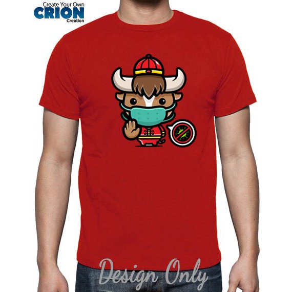 kaos imlek tahun kerbau stay safe by crion