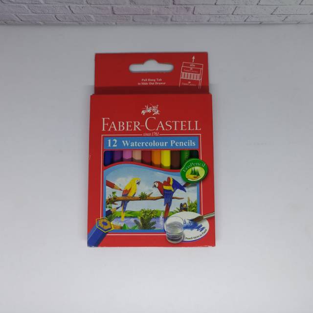 

PENSIL WARNA FABER CASTELL WATERCOLOUR 12 WARNA PENDEK