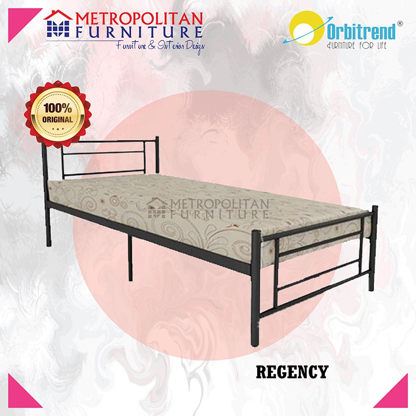 Orbitrend Tempat Tidur / Ranjang Besi - Square Metal Bed 90 x 200 cm