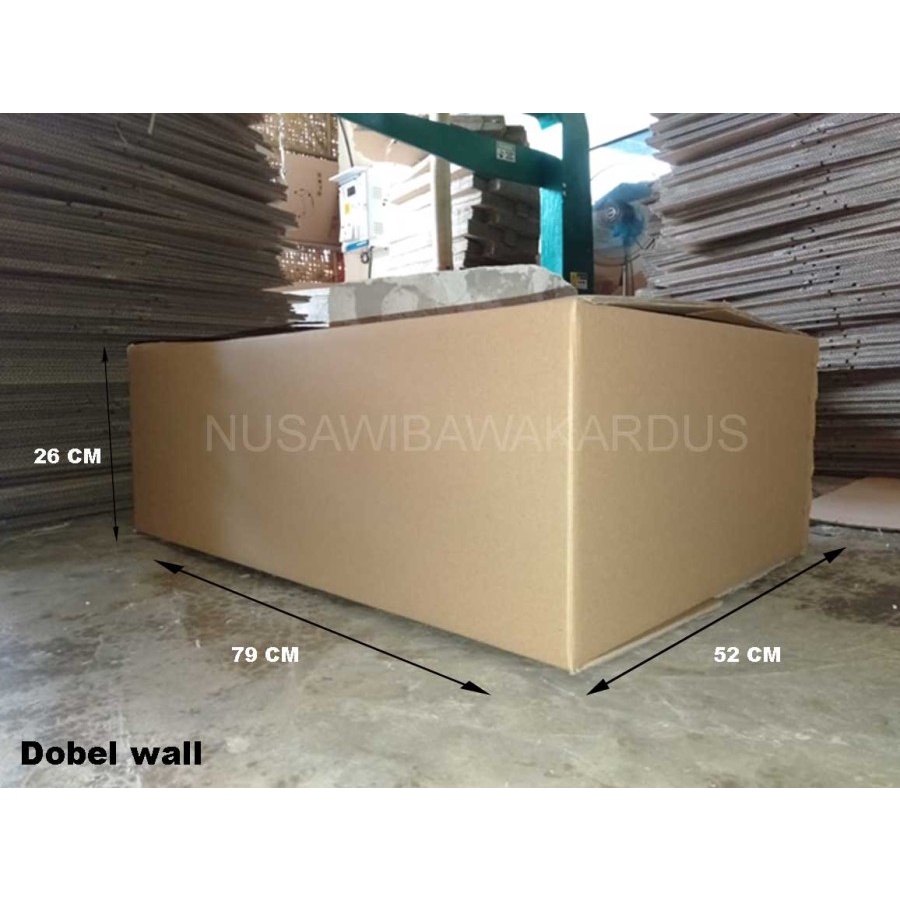 

Kardus Box - Packing Polos - Double Wall - 79 x 52 x 26cm