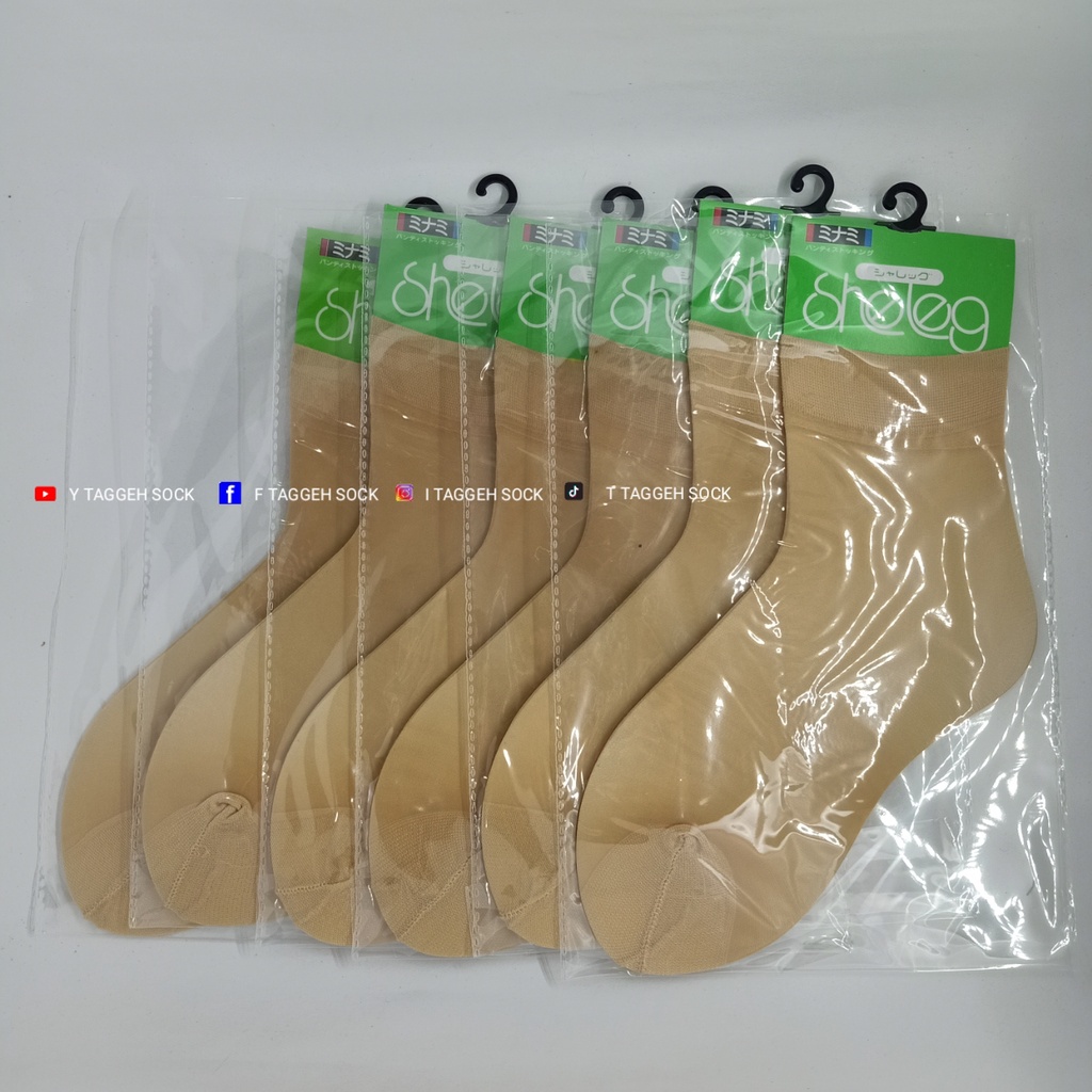 KAOS KAKI STOCKING SHELEG WARNA CREM, HITAM PENDEK [3/4] / KAOS KAKI STOCKING TRANSPARAN PENDEK / KAOS KAKI ELASTIS TRANSPARAN / KAOS KAKI WANITA PENDEK TRANSPARAN / KAOS KAKI STOCKING IMPORT / KAOS KAKI STOCKING WANITA KANTORAN/SANTAI