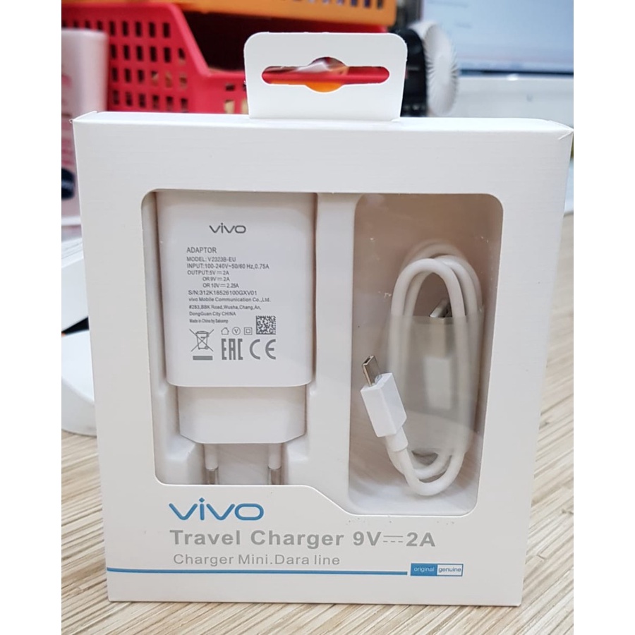 Charger Vivo 9V-2A Micro USB Travel Charger Y95 Y93 Y91c Original 100%