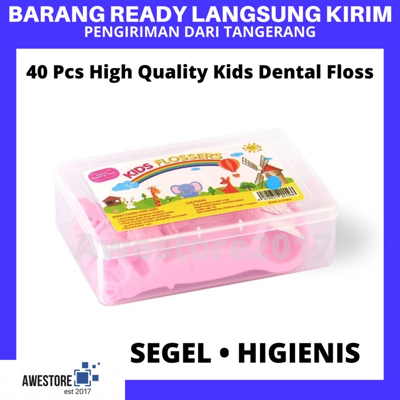 Kids Dental Floss Anak Benang Gigi Cute Animal Sikat Higienis Segel