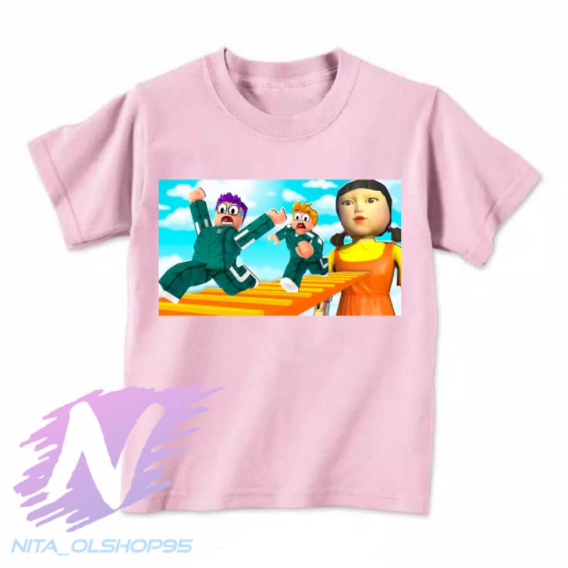 baju boneka squid game roblox kaos anak langkybox roblox