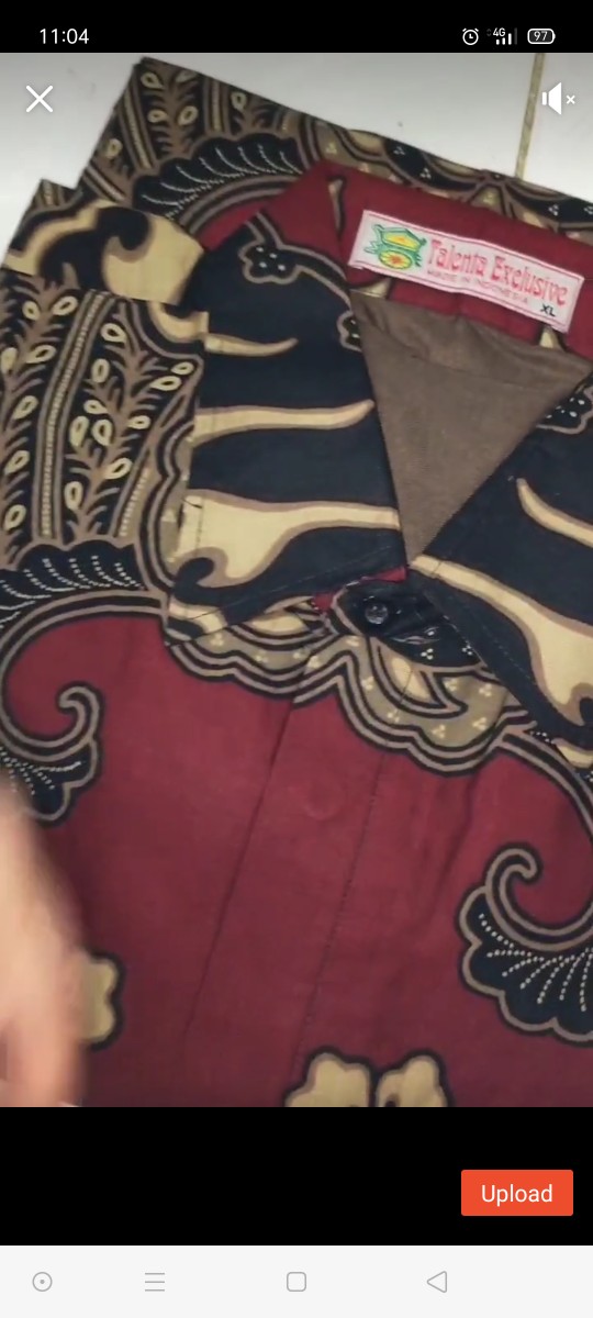 Kemeja Batik Prabu Bahan Katun Baturaden Reguler Fit B375