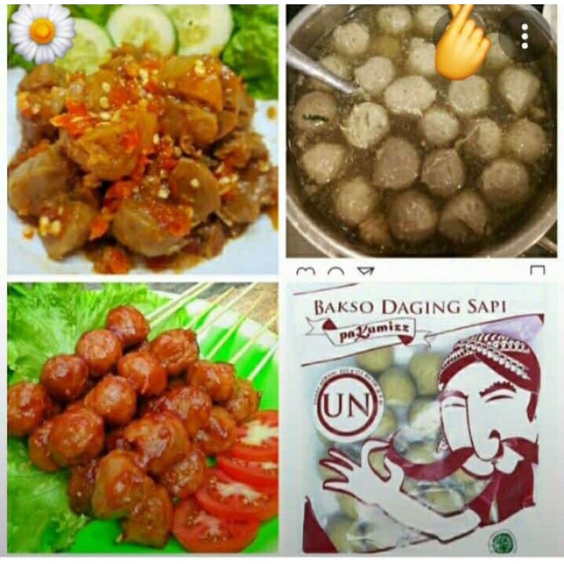 

Bakso daging sapi pak kumis + bumbu nya