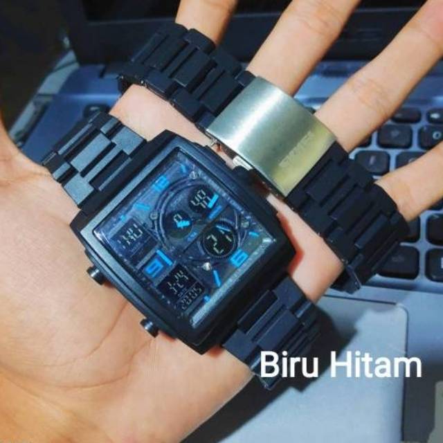 Viral!!! SKMEI Jam Tangan Pria Anti Air Warna Favorit - Biru Hitam