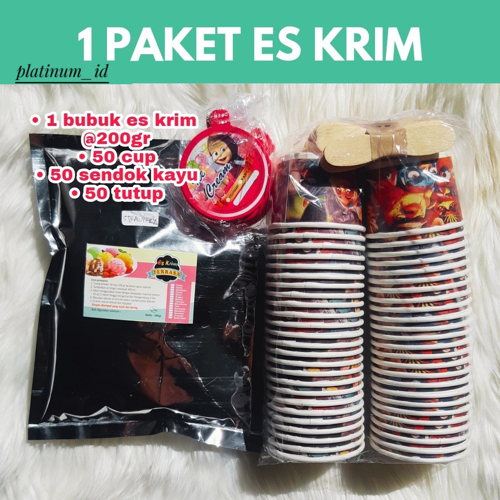 

PAKET USAHA ES KRIM/PAKET BUBUK ES KRIM/USAHA ES KRIM RUMAHAN/PAKET ICE CREAM/ES KRIM ENAK