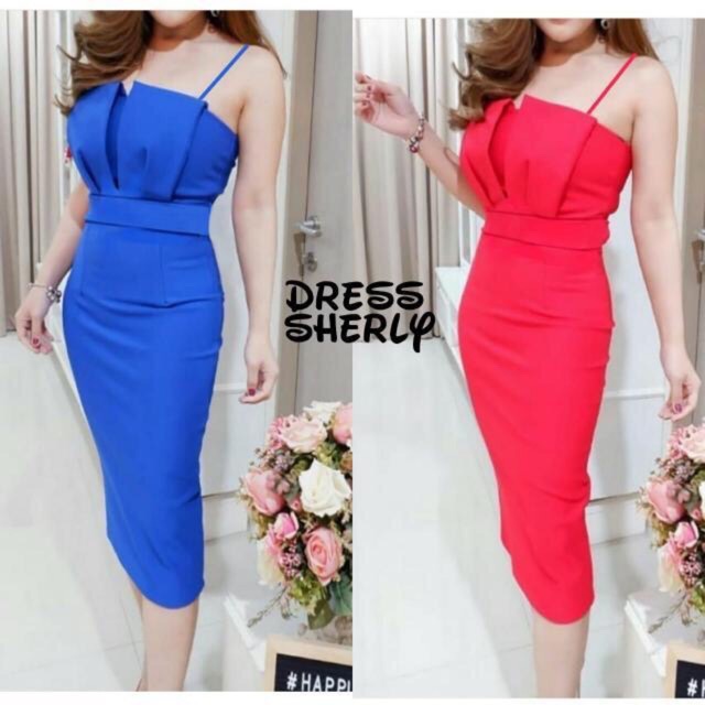 (6wrna) Des Dress sherly 778 BR / Dress wanita Import / Dress sosialita