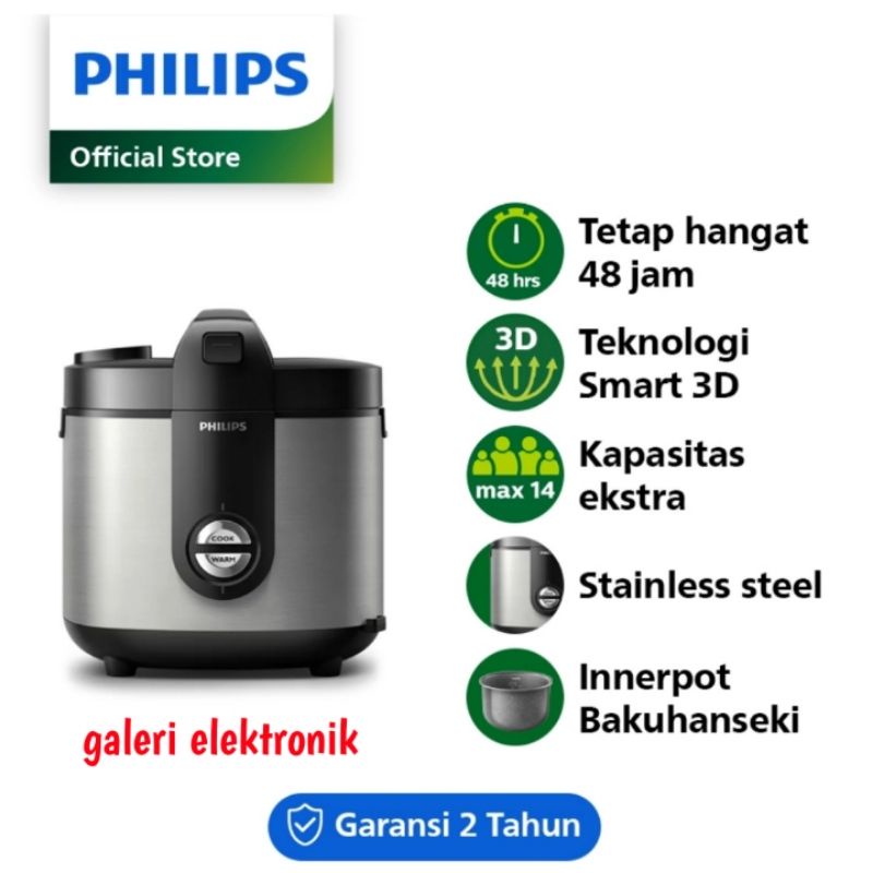 Rice cooker,penanak nasi philip 2 liter HD 3138,anti gores,anti lengket