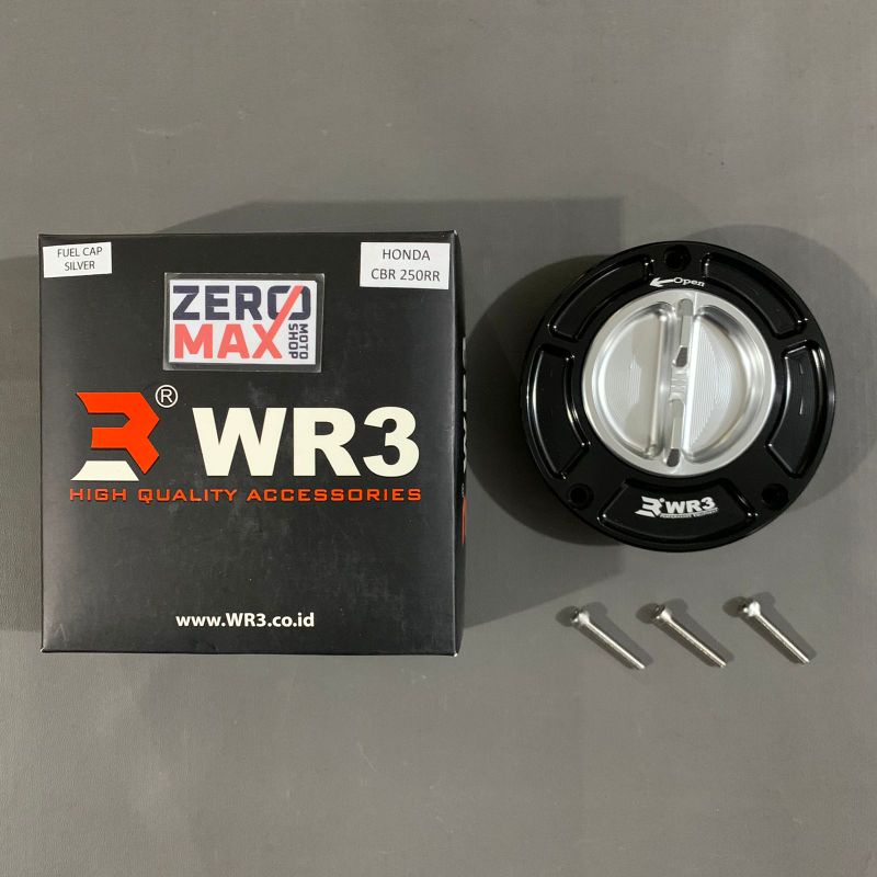 Fuel Cap Tutup Tangki WR3 Honda CBR 250RR CBR 250 RR CBR250RR Silver