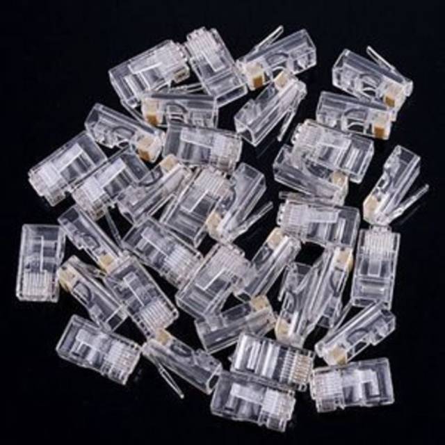 konektor RJ45 Murah 100 pcs - Connector RJ-45 Isi 100pcs