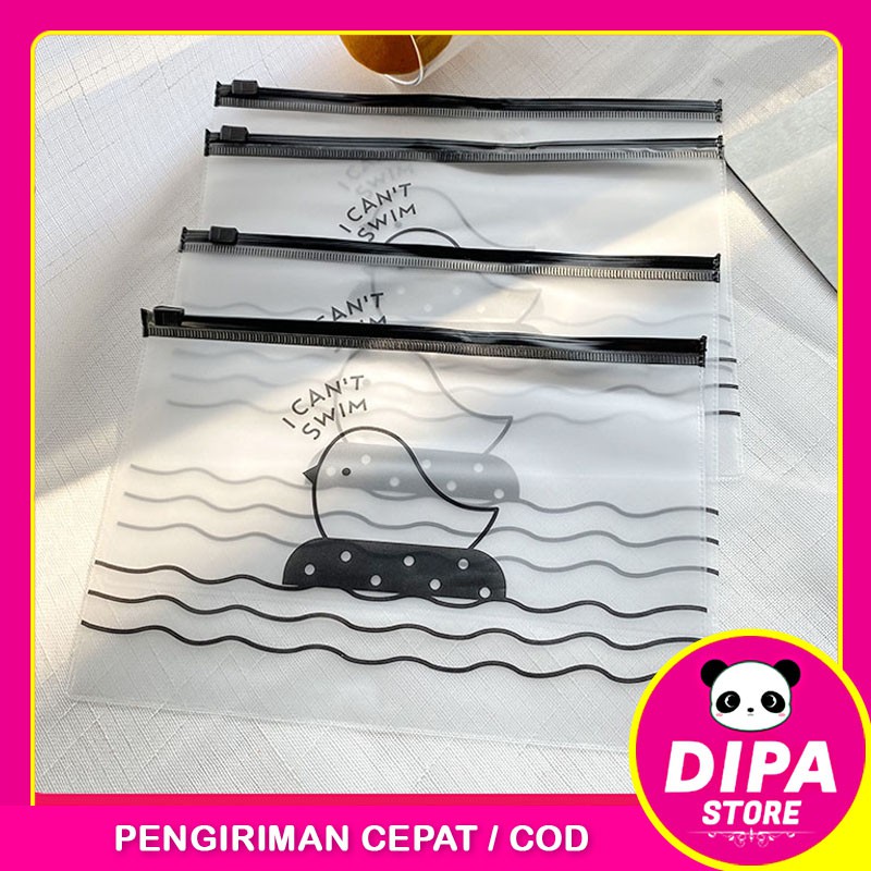 

Zipper Bag Karakter Burung / Tempat Pensil Transparan Alat Tulis Kosmetik / Tas Serbaguna / TV-111