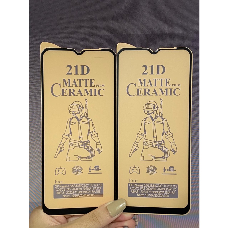 REALME C21Y C25S REALME GT MASTER EDITION 5G TEMPERED GLASS 21D Ceramic Matte Screen Guard FullCover